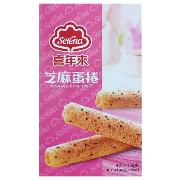 喜年來芝麻蛋捲-4支入